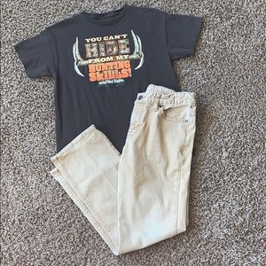 Hunting Skills T-Shirt/Jeans, Boys Lg/12H